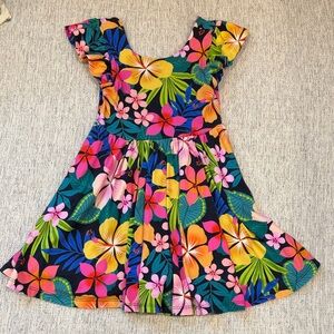 Little Sleepies Tropical Floral Kids Dress - Multicolor